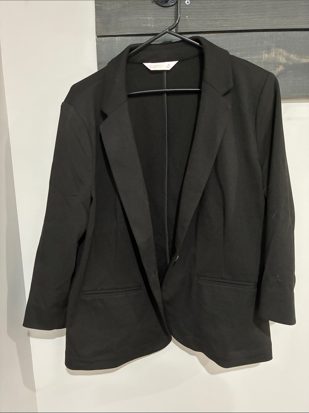 LC Lauren Conrad Black Open-Front Blazer